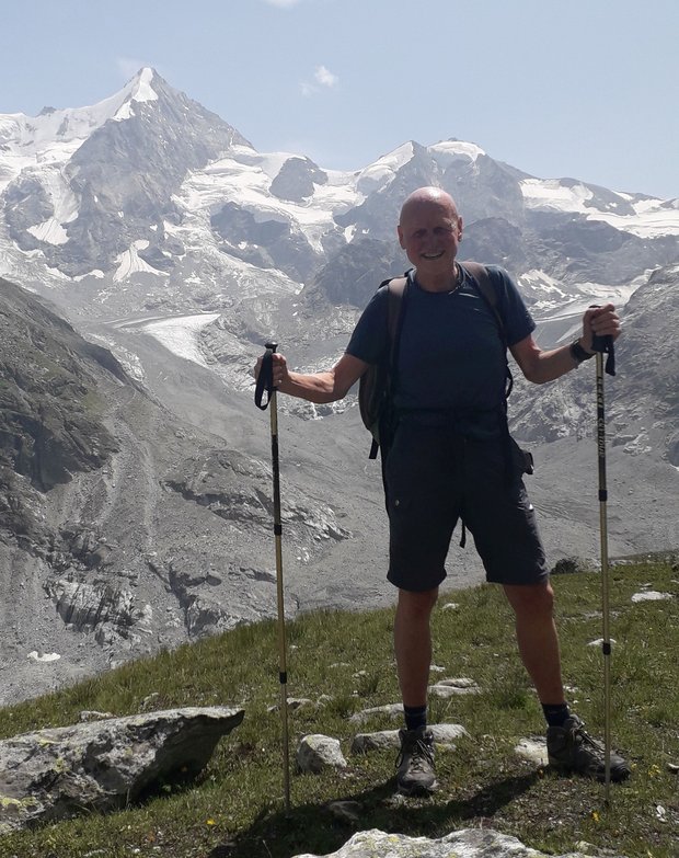 Manno Peters bei einer Bergwanderung